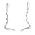 Sterling silver dangle earrings, 'Bright Lightning' - Modern Lightning-Inspired Sterling Silver Dangle Earrings
