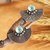 Natural flower and sterling silver drop earrings, 'Silver Serenade' - Classic Sterling Silver Drop Earrings with Natural Flowers