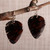 Obsidian dangle earrings, 'Audacious Duo' - Armenian-Made Sterling Silver and Obsidian Dangle Earrings