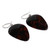 Obsidian dangle earrings, 'Audacious Duo' - Armenian-Made Sterling Silver and Obsidian Dangle Earrings