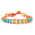 Agate, howlite and leather beaded bracelet, 'Summery Flair' - Handmade Agate and Howlite Beaded Bracelet with Leather Cord