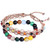 Agate beaded bracelets, 'Colorful Agate' (set of 2) - Set of 2 Agate Beaded Bracelets Handcrafted in Armenia