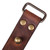 Pulsera de cuero para hombre - Pulsera de cuero color café para hombre con detalles de latón