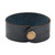 Pulsera de cuero para hombre - Pulsera de cuero azul con temática jeroglífica para hombre