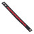 Leather wristband bracelet, 'Ancestral Vines' - Embroidered Red and Brown Leather Wristband Bracelet