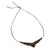 Jasper macrame long pendant necklace, 'Refined Glamor' - Handmade Macrame Long Pendant Necklace with Jasper Stone