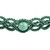 Nephrite jade macrame choker necklace, 'Stylish Aqua' - Jade Macrame Choker Necklace Handmade in Aqua Cotton Cords
