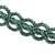 Nephrite jade macrame choker necklace, 'Stylish Aqua' - Jade Macrame Choker Necklace Handmade in Aqua Cotton Cords