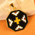 Gold-plated pendant, 'Van Inspiration' - Gold-Plated Enamel Pendant with Armenian Embroidery Motif