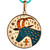 Gold-plated enamel pendant necklace, 'The Capricorn Emblem' - Painted 18k Gold-Plated Capricorn Enamel Pendant Necklace