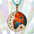 Gold-plated enamel pendant necklace, 'The Aries Emblem' - Painted 18k Gold-Plated Aries Enamel Pendant Necklace