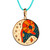 Gold-plated enamel pendant necklace, 'The Aries Emblem' - Painted 18k Gold-Plated Aries Enamel Pendant Necklace