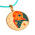 Gold-plated enamel pendant necklace, 'The Aries Emblem' - Painted 18k Gold-Plated Aries Enamel Pendant Necklace