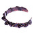 Copper and obsidian cuff bracelet, 'Purity Fruits' - Antiqued Finished Copper Cuff Bracelet with Obsidian Jewels