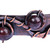 Copper and obsidian cuff bracelet, 'Purity Fruits' - Antiqued Finished Copper Cuff Bracelet with Obsidian Jewels