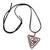 Copper pendant necklace, 'Triangular Hypnosis' - Antiqued Hammered Triangular Copper Pendant Necklace