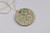 Collar colgante de cerámica - Collar Colgante De Cerámica Glaseado Con Temas De Orquídeas Pintados A Mano