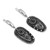 Sterling silver dangle earrings, 'Spiral Ovals' - Textured Darkened Spiral Themed Oval Silver Dangle Earrings