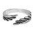 Sterling silver wrap ring, 'Wings of Unity' - Inspirational Sterling Silver Wing Wrap Ring from Armenia