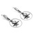 Sterling silver dangle earrings, 'Perching Birds' - Whimsical Silver Dangle Earrings with Perching Bird Motifs