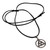 Sterling silver pendant necklace, 'Triple Incantation' - Celtic Knot-Shaped Oxidized Sterling Silver Pendant Necklace