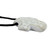Stone pendant necklace, 'Graceful Faith' - Cross-Shaped Stone Pendant Necklace with Floral Motifs