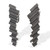 Sterling silver drop earrings, 'Garni Stones' - Modern Garni Gorge-Inspired Sterling Silver Drop Earrings