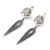 Sterling silver dangle earrings, 'Armenian Essence' - Classic Armenian Oxidized Sterling Silver Dangle Earrings