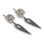 Sterling silver dangle earrings, 'Armenian Essence' - Classic Armenian Oxidized Sterling Silver Dangle Earrings