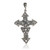 Sterling silver pendant, 'Cross of Vines' - Armenian Vine-Themed Sterling Silver Cross Pendant