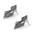 Onyx button earrings, 'Harmony in Mystery' - Natural Onyx and Oxidized Sterling Silver Button Earrings