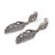 Sterling silver dangle earrings, 'Leafy Grace' - Leafy-Themed High-Polished Sterling Silver Dangle Earrings