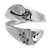 Sterling silver wrap ring, 'Floral Tale' - Floral Dandelion-Themed Polished Sterling Silver Wrap Ring