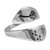 Sterling silver wrap ring, 'Floral Tale' - Floral Dandelion-Themed Polished Sterling Silver Wrap Ring