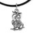 Sterling silver pendant necklace, 'Wise Guide' - High-Polished Sterling Silver Owl Pendant Necklace with Cord