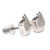 Sterling silver stud earrings, 'Bright Omen' - High-Polished Pomegranate Sterling Silver Stud Earrings