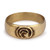 Brass band ring, 'Labyrinth of Leaders' - Traditional Folk Art Brass Band Ring with Spiral Detail