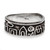 Anillo de banda de plata esterlina - Anillo De Banda De Plata Esterlina Inspirada En La Vida Rural Hecha Por El Artesano