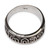 Anillo de banda de plata esterlina - Anillo De Banda De Plata Esterlina Inspirada En La Vida Rural Hecha Por El Artesano