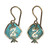 Brass dangle earrings, 'Dragon Essence' - Pomegranate-Shaped Dragon Sign Brass Dangle Earrings