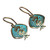 Brass dangle earrings, 'Dragon Essence' - Pomegranate-Shaped Dragon Sign Brass Dangle Earrings
