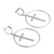 Sterling silver dangle earrings, 'Eternal Faith' - Modern Cross-Themed Round Sterling Silver Dangle Earrings