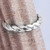 Sterling silver ear cuff, 'One Blessing' - Polished Rope-Shaped Sterling Silver Ear Cuff from Armenia