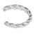 Sterling silver ear cuff, 'One Blessing' - Polished Rope-Shaped Sterling Silver Ear Cuff from Armenia