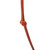 Leather and wood choker pendant necklace, 'Armenian Daisy' - Leather Choker Necklace with Wooden Armenian Pendant