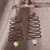 Agate dangle earrings, 'Spirit Paths' - Antiqued Sinuous Copper and Natural Agate Dangle Earrings