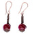 Pendientes colgantes de ágata - Pendientes colgantes tradicionales antiguos de cobre y ágata roja