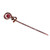 Carnelian and copper hairpin, 'My Fiery Beauty' - Antique-Finished Classic Carnelian and Copper Hairpin