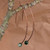 Agate drop earrings, 'Harmonious Call' - Folk Art Antiqued Copper and Natural Agate Drop Earrings