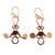 Pendientes colgantes de hematita - Pendientes de cobre antigüedades y hematita natural colgantes